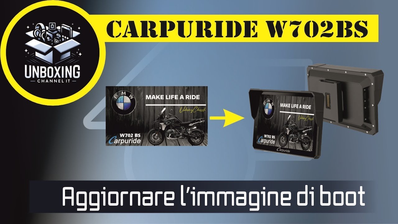 Carpuride W702 Bs – Come Sostituire L’immagine Di Boot !