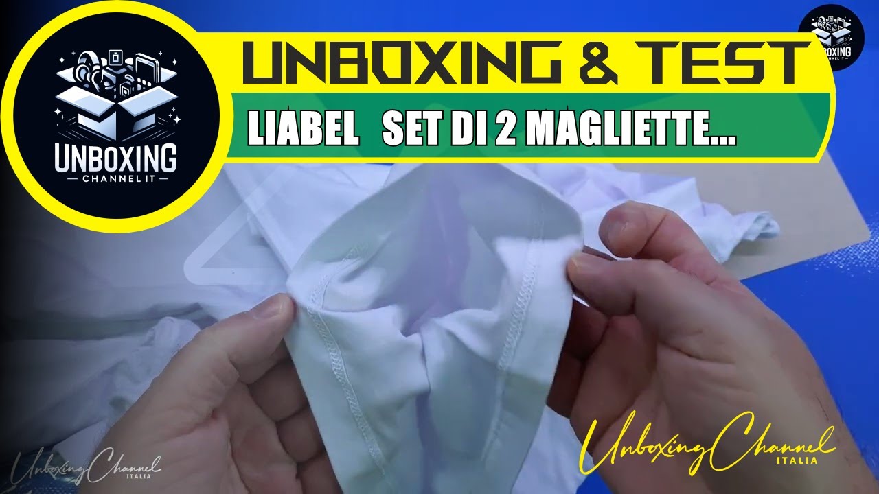 Liabel Set Di 2 Magliette Da Uomo In Cotone Elasticizzato, Girocollo E Scollo V